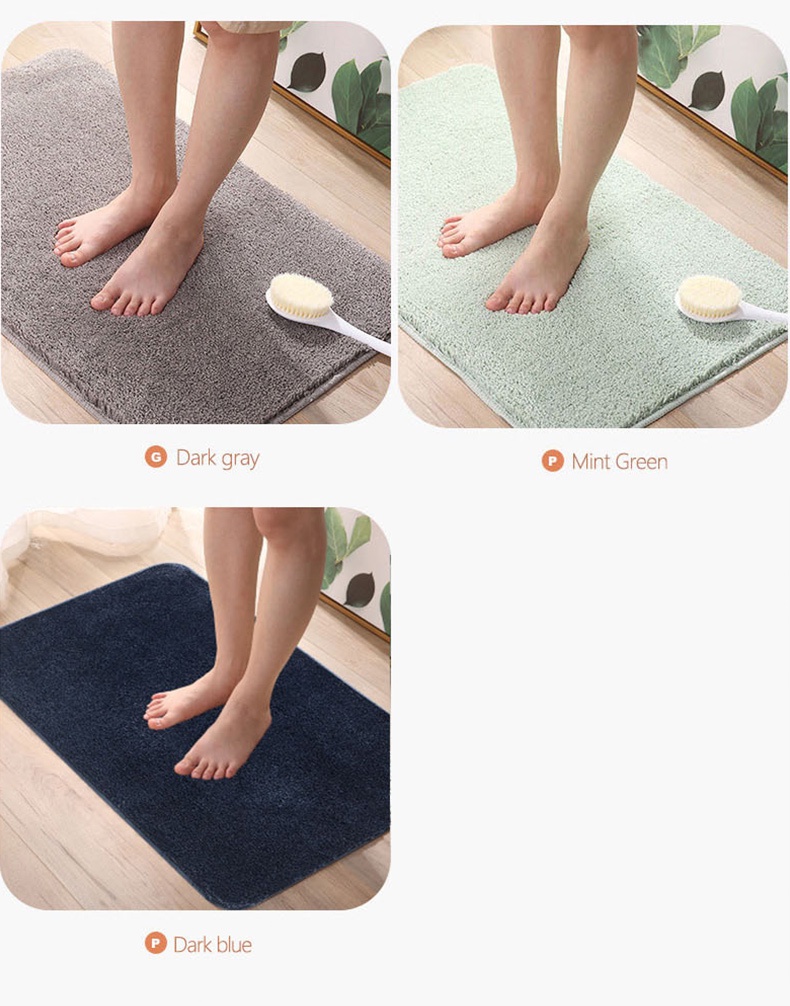 Bathroom anti-slip floor mat polyester fiber-11